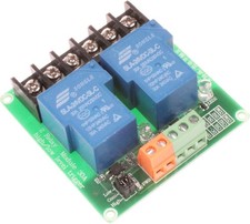 2 Channel Relay Module 30A High Low Level Trigger Optocou Style: 2-Channel 24V