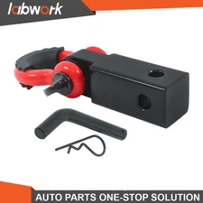Labwork 2" Tow Shackle Hitch Receiver Heavy Duty 3/4" D Ring Recovery For Jeep