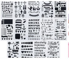 Reusable Bible Journaling Stencils 14 Creative Templates for Personal Style NIP 