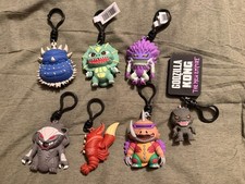 Godzilla Kaiju Clip Blind Bag Key Chain Figure Lot Anguirus Krystalak Jirahs