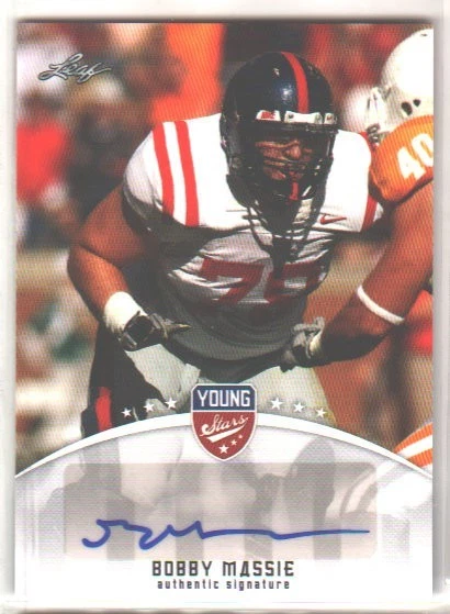 2012 Leaf Young Stars Auto Bobby Massie #BM1 Rookie Auto RC
