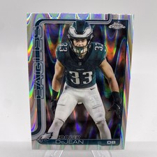 2025 Topps Chrome Football - RayWave Refractor Cooper DeJean #252 Eagles