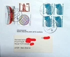 Federal Berlin GDR Mi 863 VB 4 Block SWK from 100 Sheet Printed Matter Address Carrier