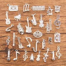 35 piece musical note pendant set zinc alloy electroplated retro style
