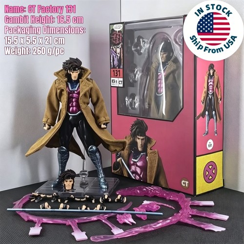 Gambit X-Men Comic Version w/Accessory 6" Action Figure CT Toys #131 New Box