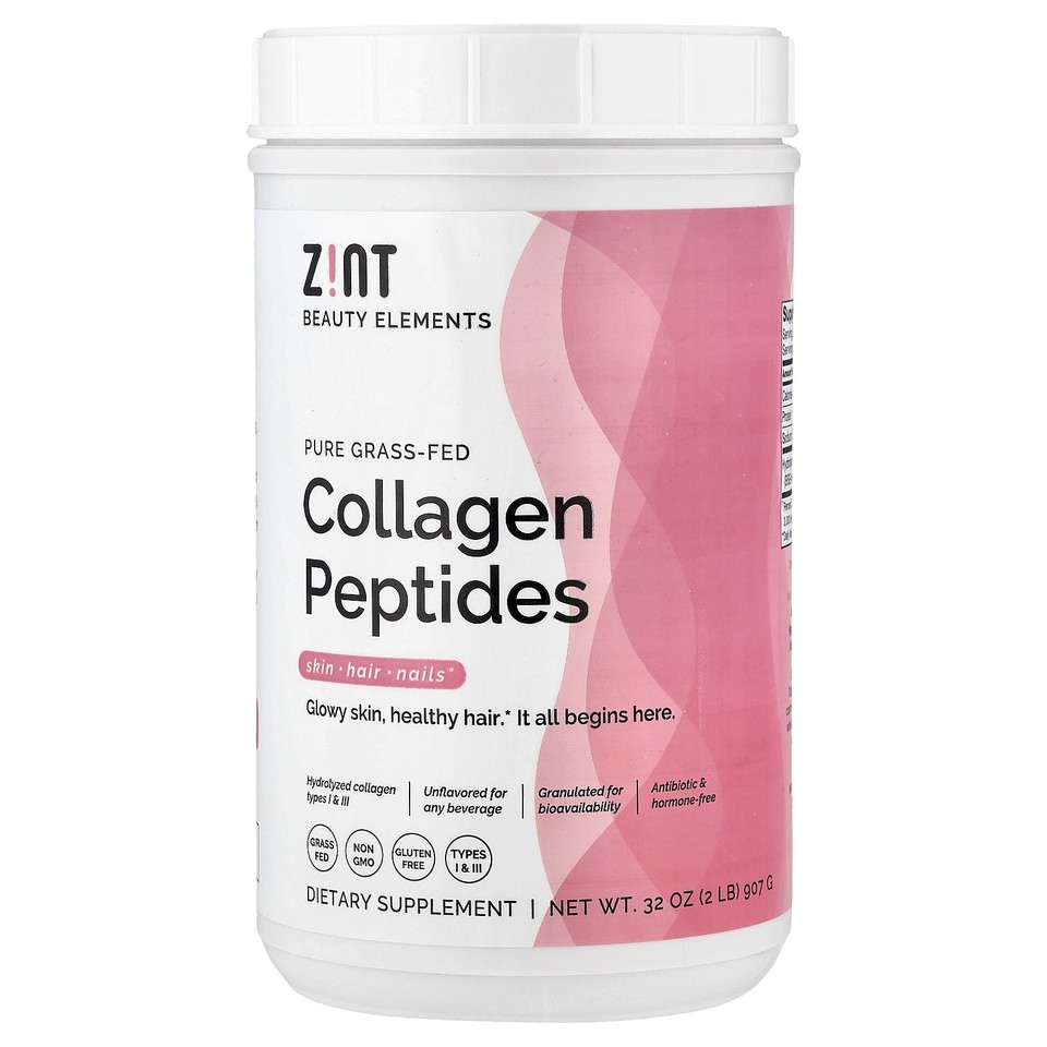 Pure Grass-Fed Collagen Peptides, Unflavored, 32 oz (907 g)