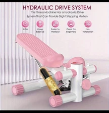 Mini Steppers For Exercise At Home, Stair Stepper Machine With Resistance Bands