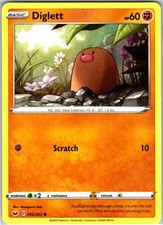 Diglett 092/202 Common SWSH01: Sword Shield Base Set Pokemon NM
