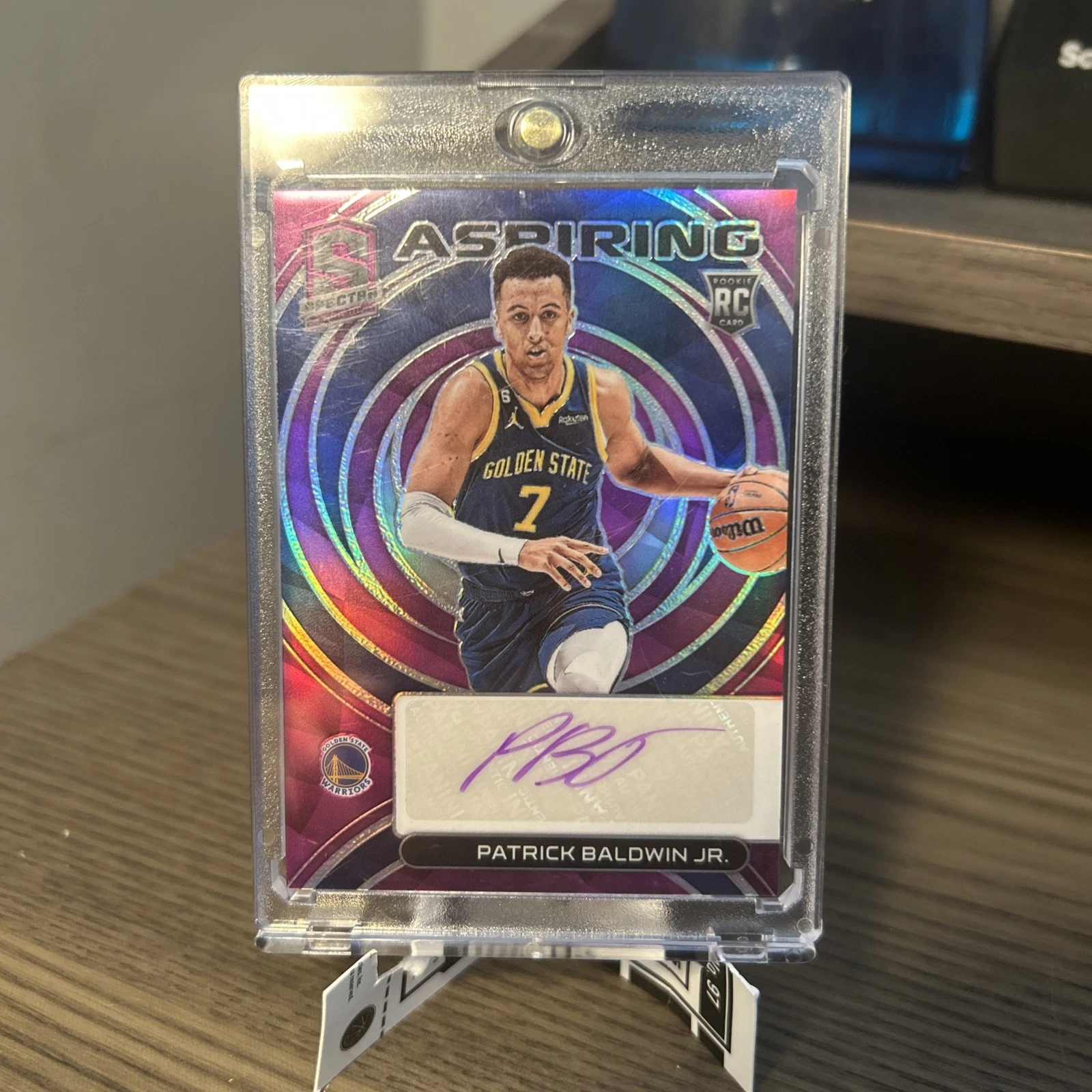 Patrick Baldwin Jr 2022-23 Panini Spectra Aspiring Auto NBA RC Purple/35 #AA-PBW
