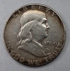 1950 Franklin Half Dollar 90% Silver Coin