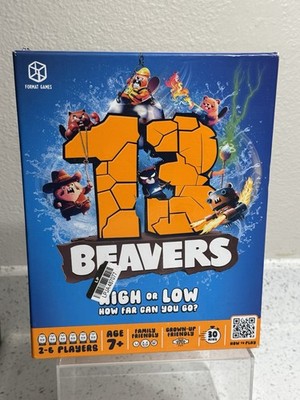 13 Beavers Format Games Board Game Friends & Family 2-6 Players Age 7+ Sealed