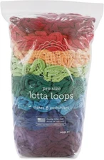 Friendly Loom | Lotta Loops - 10” Pro-Sized Rainbow Themed Potholder Weaving Loo