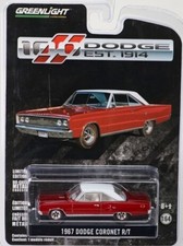 Greenlight Collectibles 27770 1:64 Die Cast Red & White 1967 Dodge Coronet R/T