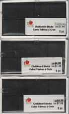 3 Sets - Chalkboard Blocks Cubes Tableau Craie 8 pc. - Back To Class -