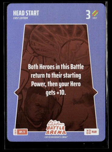 Bo Jackson Battle Arena Griffey #BPL-11 Head Start Bonus Play SSP