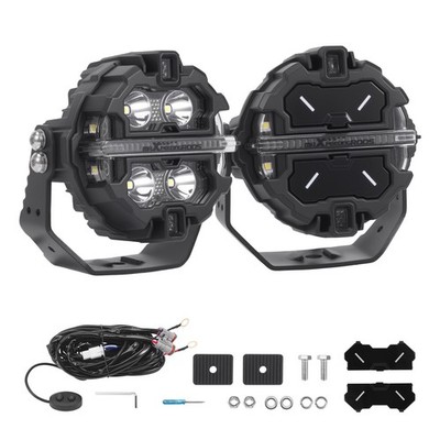 3,5'' LED Pod Lichter Spot Strahl RGB DRL For Off Road 4x4 SUV Seite Shooter 160W