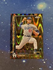 Chan Ho Park 2025 Topps Gilded #14 Chrome Gold Raywave Refractor 25/25 DODGERS