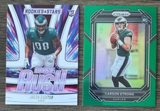 Jalen Carter 2023 Rookies & Stars Rookie Rush Carson Strong Prizm Green Rookie