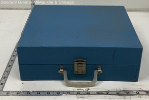 Imperial Blue Party Time Model 100 Suitcase Record Player Turntable Home