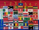 Vintage World Flags from 70's ( price per 1 piece)