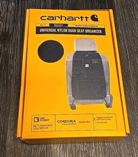 Carhartt Universal Nylon Duck Seat Back Organizer Rc1437 Car Truck Black Canvas