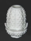 Sweet Vintage FENTON White MILK GLASS Fairy Lamp CANDLE HOLDER LAMP