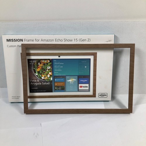 Mission Amazon Echo Show 15 Frame - Light wood