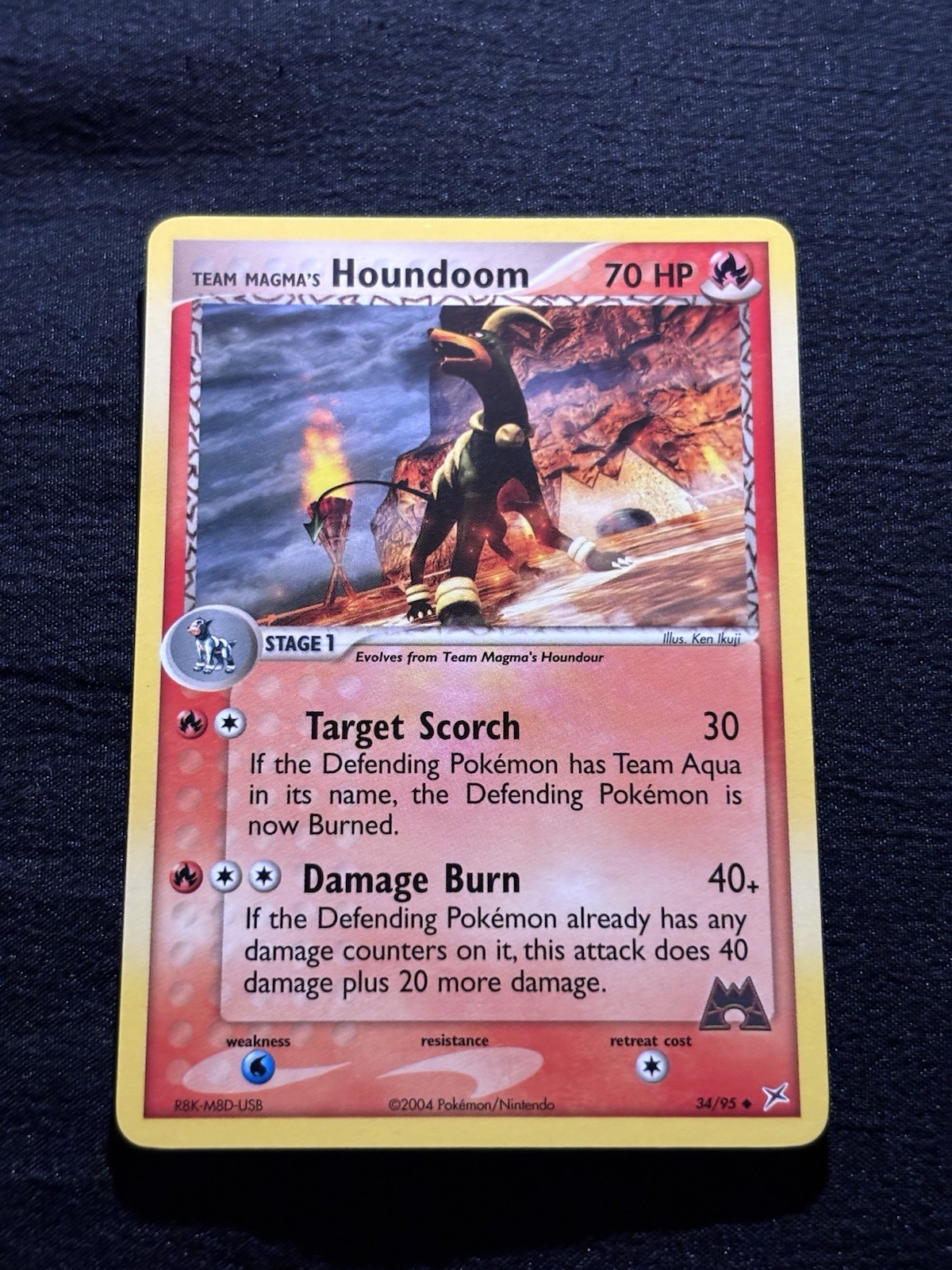 Pokémon TCG Team Magma's Houndoom EX Team Magma vs Aqua Uncommon 70HP 34/95