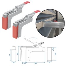 2x Klemme für Sperrlatte Sperrbalken Ladungssicherung LKW Klemmbalken 11-41 mm