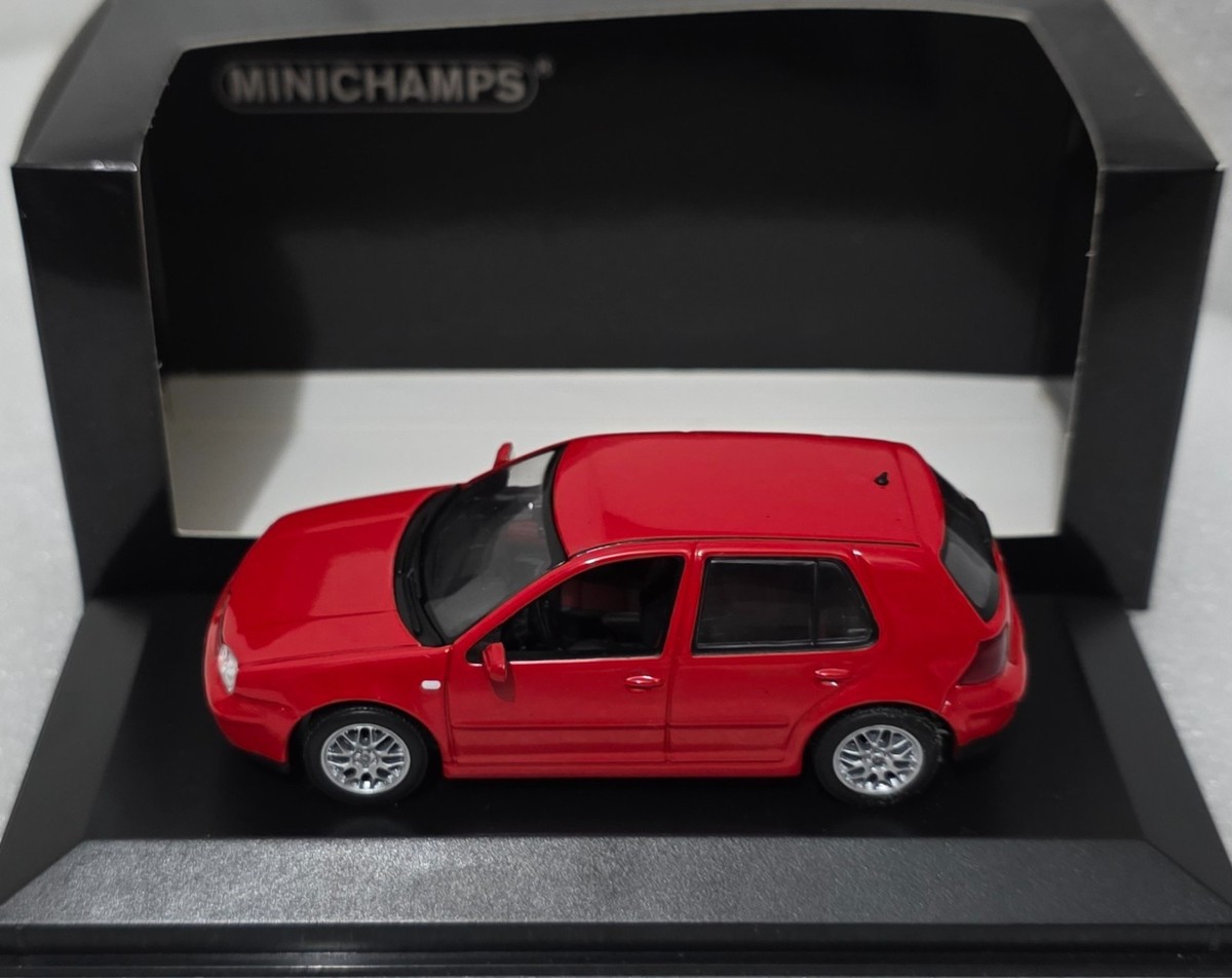 VW Volkswagen Golf 4 IV GTI 1997 Red 1:43 Minichamps EXTREMELY