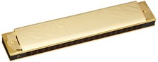 TOMBO No.1921C Super Premium Tremolo Harmonica 21 Holes C Key Gold Japan