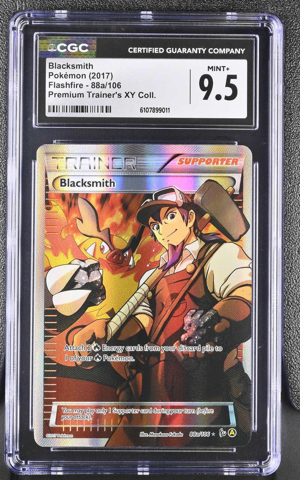 CGC 9.5 Mint+ Blacksmith 88a/106 Premium Trainer's XY Collection Pokemon
