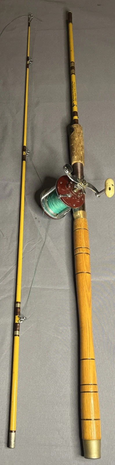 Vintage Wright & McGill Eagle Claw Fishing Rod w/ Penn Peerless No. 9 Reel