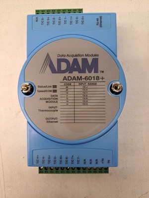 Advantech ADAM-6018+  8-channel Isolated Thermocouple Input Module  USED