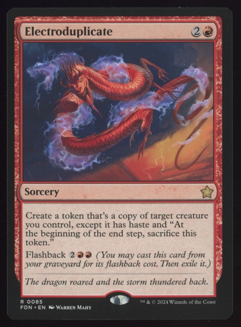 MTG Foundations Electroduplicate #85 Rare
