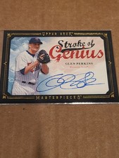 2008 Upper Deck Masterpieces Stroke of Genius Glen Perkins Auto Minnesota Twins