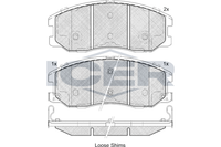Bremsbelagsatz Vorne Mando-System FüR Opel Antara A L07 Chevrolet 06-> 95459512