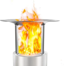 Heat Deflector for Solo Stove Mesa Fire Pit, 304 Stainless Steel - Mesa Heat Ins