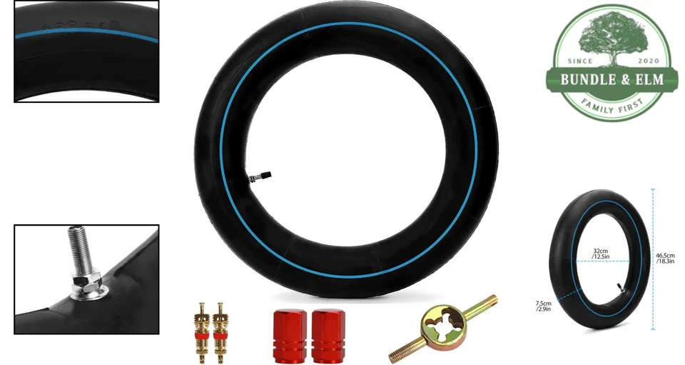 Dirt Bike Inner Tube Rubber 12 Inch Heavy Duty TR4 Valve for 70cc 125cc - Image 2 of 4