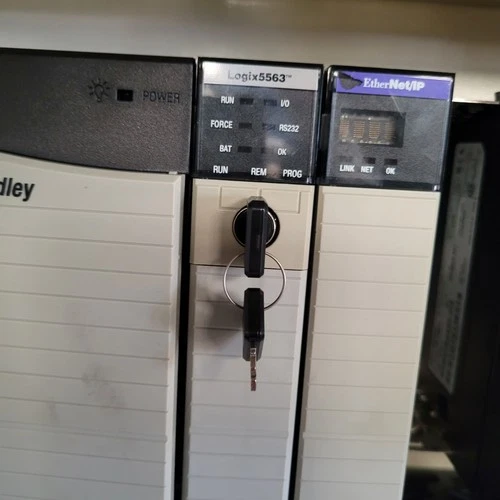 ALLEN BRADLEY CONTROLLOGIX 1756 13 SLOT CHASSIS COMPLETE PLC W MODULES Logix5563