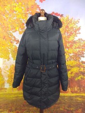 Henri Lloyd Woman Quilted Padded Belted Blue Jacket. Uk Women's Size Xl