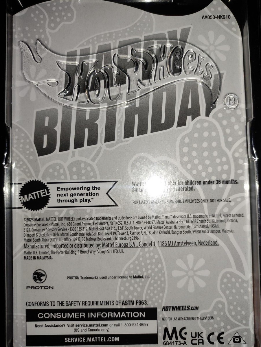 2024 Mattel Malaysia Employee Exclusive Hotwheels Happy Birthday