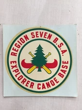 Region 7 Explorer Canoe Base Council High Adventure Camp sticker BSA Paperwork