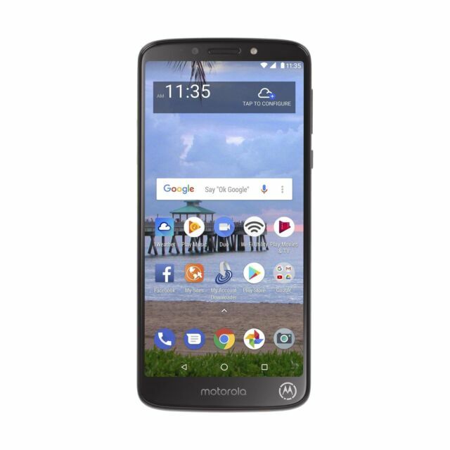 Motorola Moto E5 16gb Black Tracfone Single Sim For Sale Online Ebay