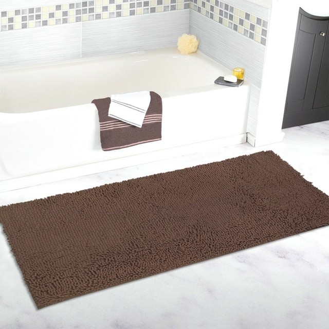 Shaggy Microfiber,MachineWashable, Runners for Bathroom (27.5X47 inch