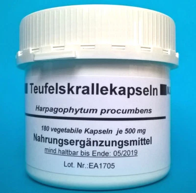 Artiglio del Diavolo 180 capsule vegi 500 mg Harpagophytum artiglio del diavolo