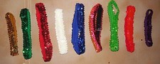 New without tag 3 row Flat Sequin Headband Hatband Various colors 1" stretch
