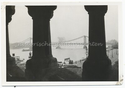 Köln 1936 - Gebäude Dampfer Anleger Brücke - Altes Foto 1930er