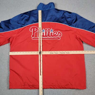 Philadelphia Phillies Jacket Men Large Red Blue G-III Dugout Cage