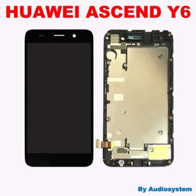 PR1 Display Touch Screen + Cover Frame Für HUAWEI Y6 Schwarz SCL-L01 SCL-L21